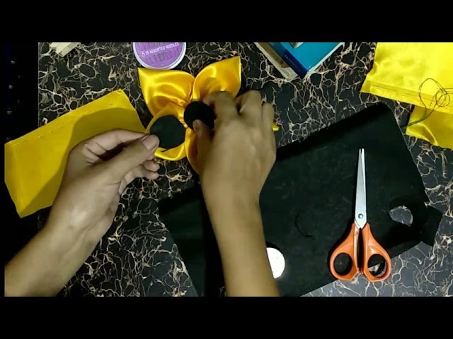 Diy fabric flower.