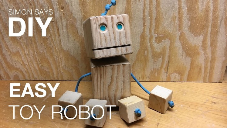 DIY Wooden Toy Robot