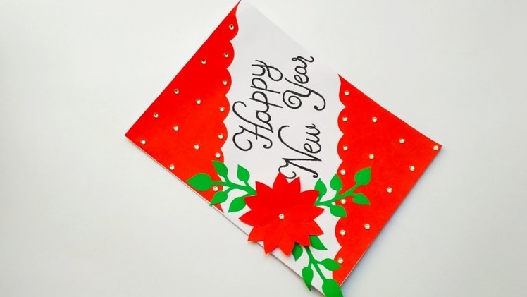 How To Make New Year Card | New Year Greeting Card | Handmade New Year Card Idea