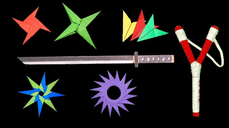 Top 07 Easy Origami Ninja Star.sword.Knife - How to make