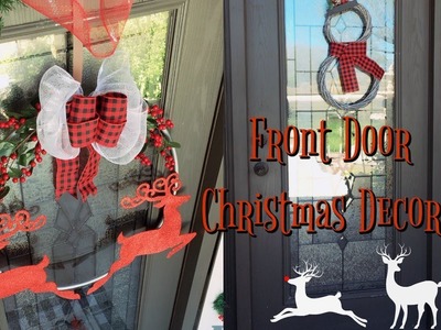 2 Dollar Tree DIY Front Door Christmas Decor| Under $10 Christmas Decor