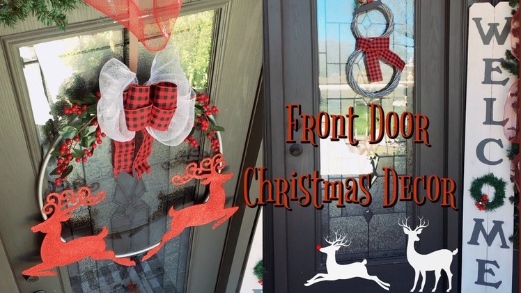 2 Dollar Tree DIY Front Door Christmas Decor| Under $10 Christmas Decor