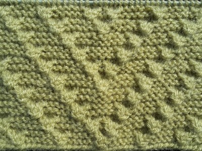 207- V Shape Crocodile Stitch | Knitting Pattern