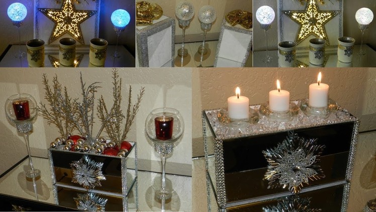 3 Quick and Elegant Home Decor Ideas using Dollar Tree Items|| DIY Elegant Christmas Home Decor||