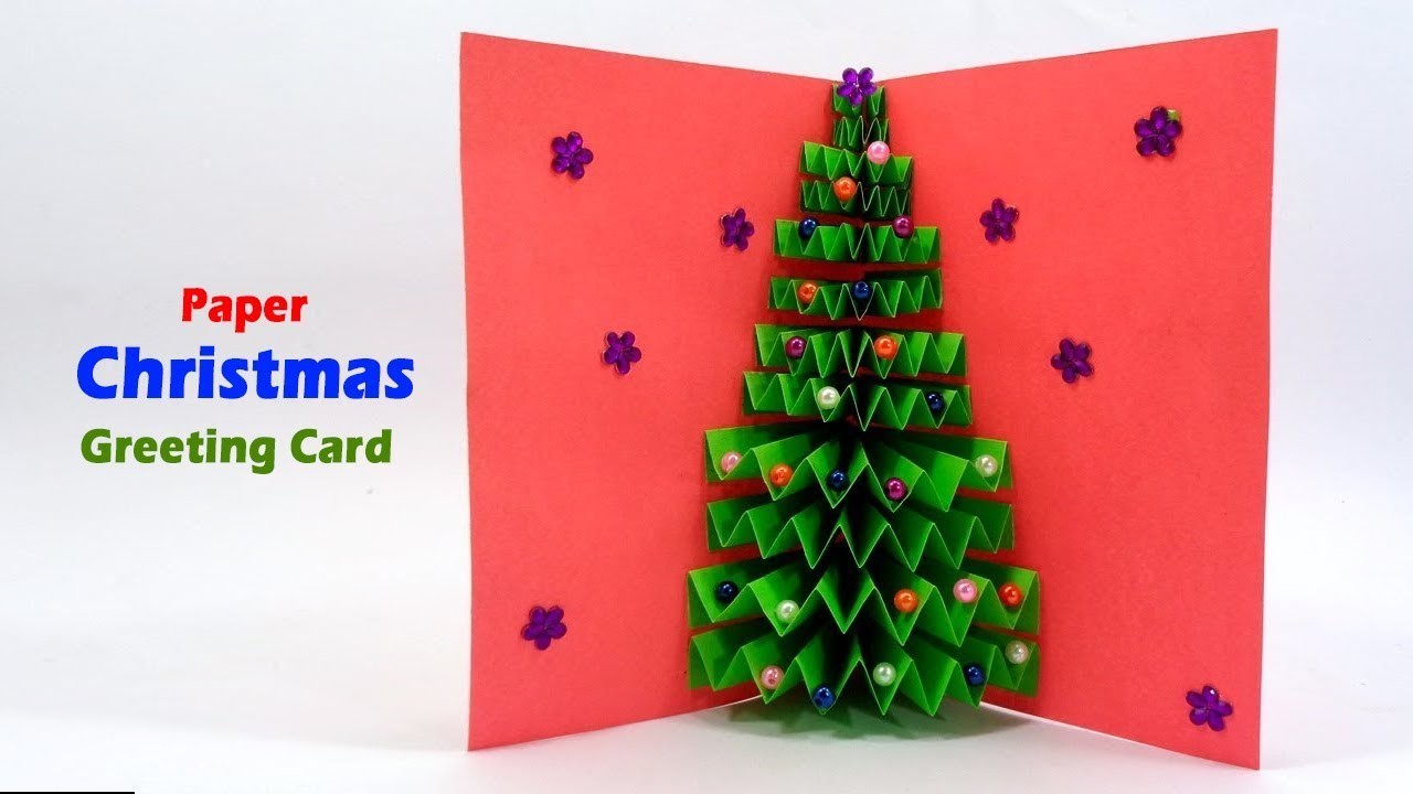 3d Christmas Pop Up Card How To Make A 3d Pop Up Christmas Greeting Card Paper Girl