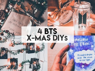 4 easy BTS inspired CHRISTMAS DIYs!