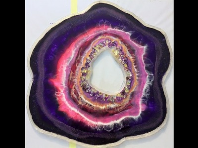 81. Free Form Resin Geode. Part 2. Layer 2 and 3