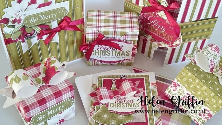 9th Day of Christmas 2018 | How to Make Coordinated Gift Packaging with 123 Punch Board