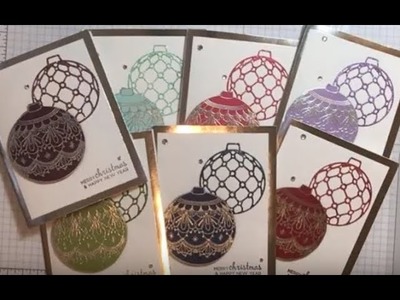 Beautiful Baubles Christmas Card and Giveaway