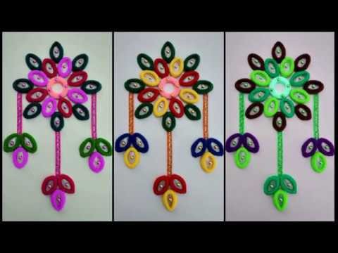 BEAUTIFUL WALL HANGING CRAFT FROM PLASTIC SPOON || DIY - AWESOME WALL HANGING TORAN MAKING AT HOME\\
