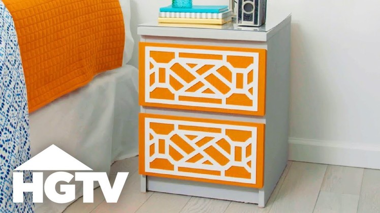 Bland Nightstand Gets a Colorful Makeover - HGTV