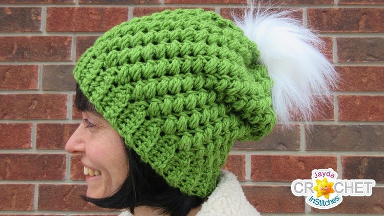 Chunky Bean Stitch Winter Hat Crochet Tutorial