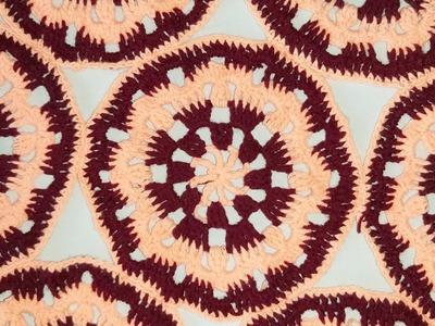 CrosiaThalposh, woolen thalposh,crochet #39,by ||Santosh All Art||