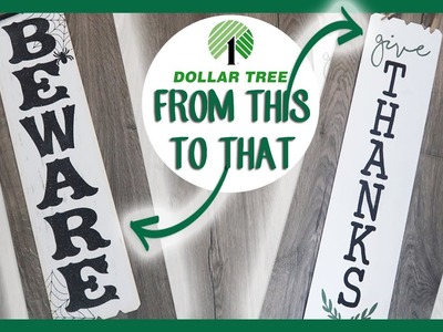 DIY DOLLAR TREE FARMHOUSE SIGN | DOLLAR STORE DECOR