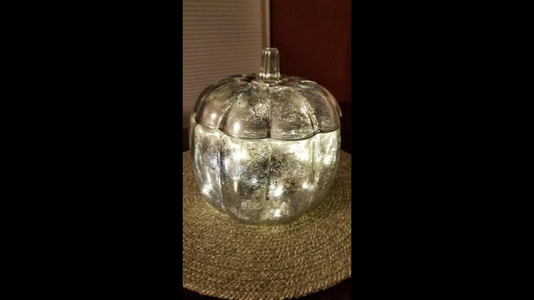 DIY Faux Mercury Glass Pumpkin