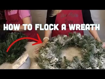 DIY How to Flock a Christmas Wreath, Tree, or Garland