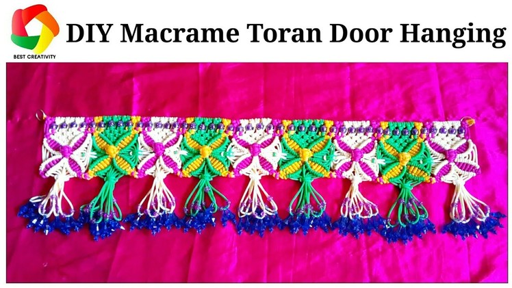 DIY Macrame Toran Door Hanging design