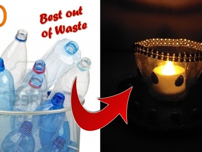 DIY Plastic bottle craft idea I Recycle Waste Plastic I Diwali Decor I Creative Diaries