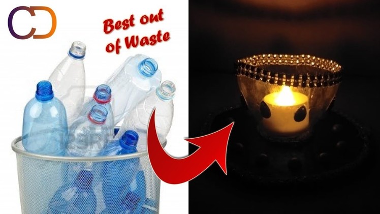 DIY Plastic bottle craft idea I Recycle Waste Plastic I Diwali Decor I Creative Diaries