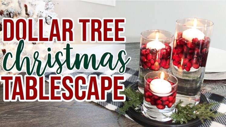 Dollar Tree Christmas 2018 Tablescape ! | Collab with Clean Living With Jen