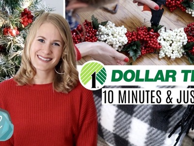 DOLLAR TREE CHRISTMAS DIYS. for lazy people! (just $5 and under 10 minutes)