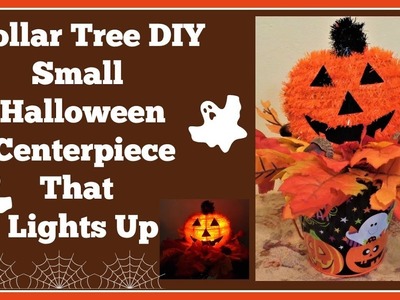 Dollar Tree DIY Small Halloween ???? Centerpiece. Lights up