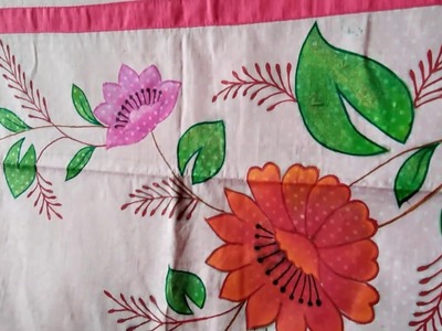 Easy bedsheet designs.fabric painting bedsheet.bedsheet designs ideas