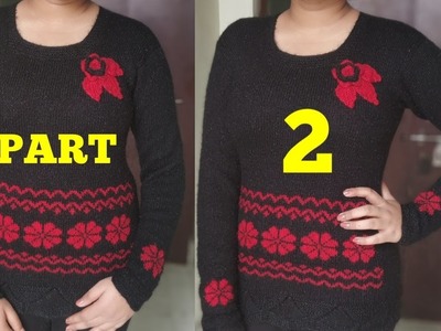 Easy Border for Girls Sweater (part 2) #22| New Knitting Design.pattern | Knitting Pattern |