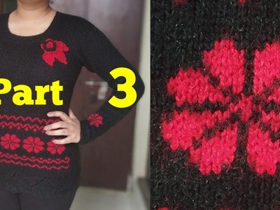 Easy Graph flower for Girls Sweater (part 3) #22 | New Knitting Design.pattern | Knitting Pattern |