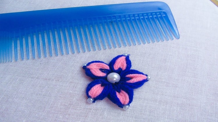Easy sewing hack with hair comb# Hand embroidery amazing trick