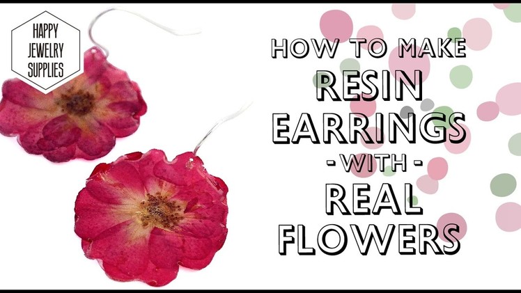 Easy to make the resin dry flower Earrings!