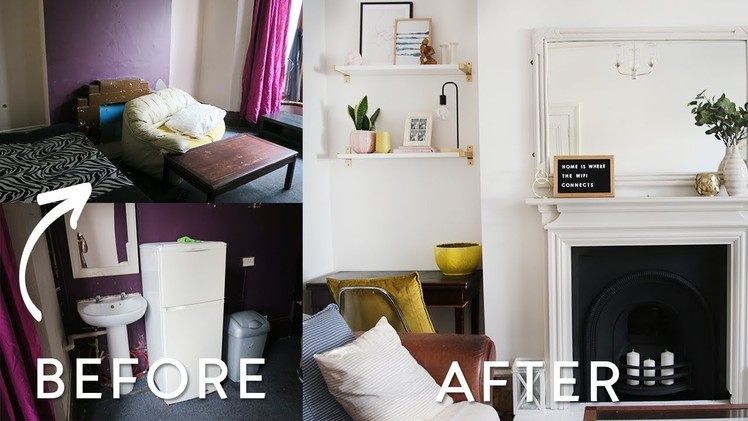 Extreme DIY Living Room Makeover on a Budget | UK Victorian Home Makeover