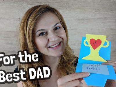 For the BEST Dad - Cute and easy to make gift card for daddy - great for fathers day or birthday