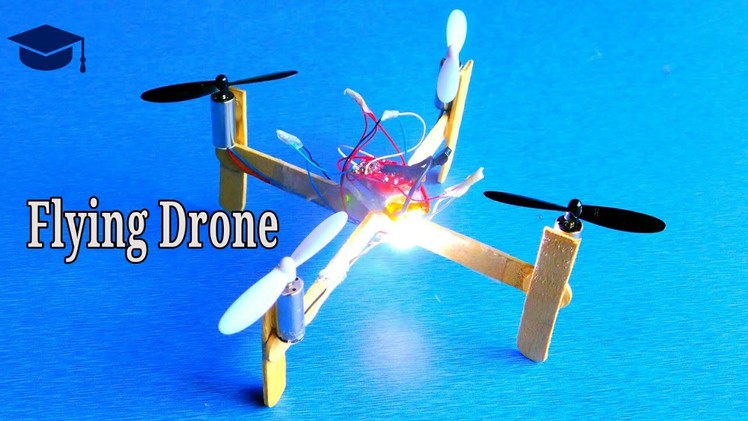 How to make a flying Drone | very easy and simple quadcopter making technology