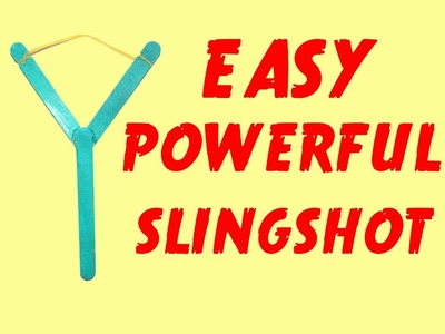 How to Make a Mini Slingshot - Very Simple