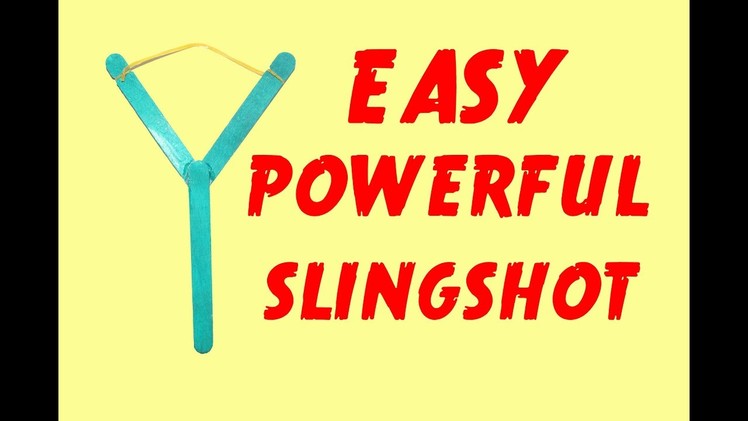 How to Make a Mini Slingshot - Very Simple