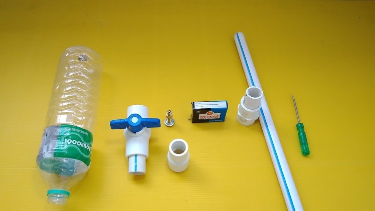 How to make a Powerful air rifle using plastic  bottles.go creative channel