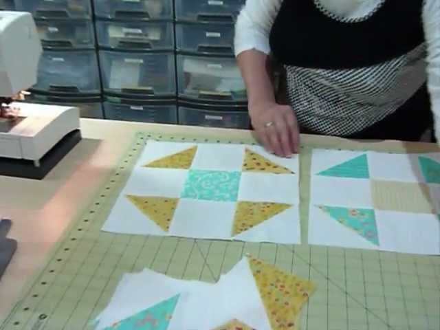 How to make a Shoo-Fly block using 5" squares - Quilting Tips & Techniques 092