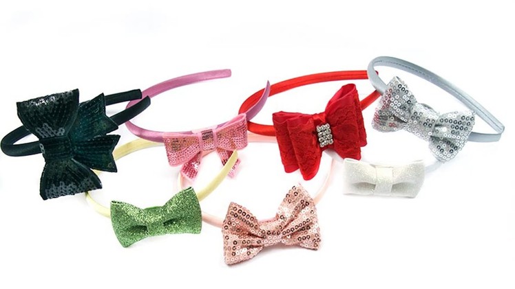How to make a Sparkle Bow Headband