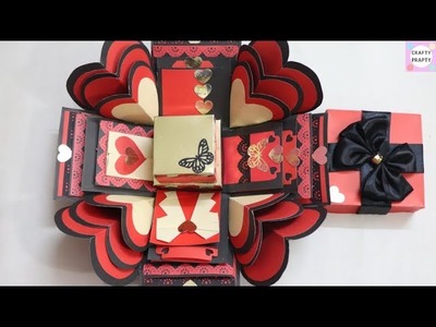 How to make Explosion box. DIY Valentine's Day Explosion Box.Explosion Box Tutorial