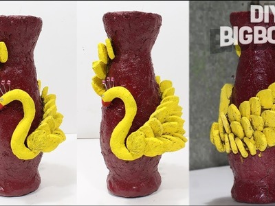 How to make flower vase with clay (Engineering Clay) | DBB
