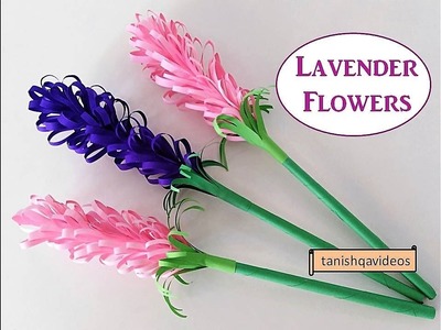 How to make Lavender Flowers || tanishqavideos DIY Crafts || Home Decoration Paper Craft ideas