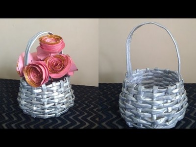 How To Make Newspaper Basket | paper craft ideas | parul pawar