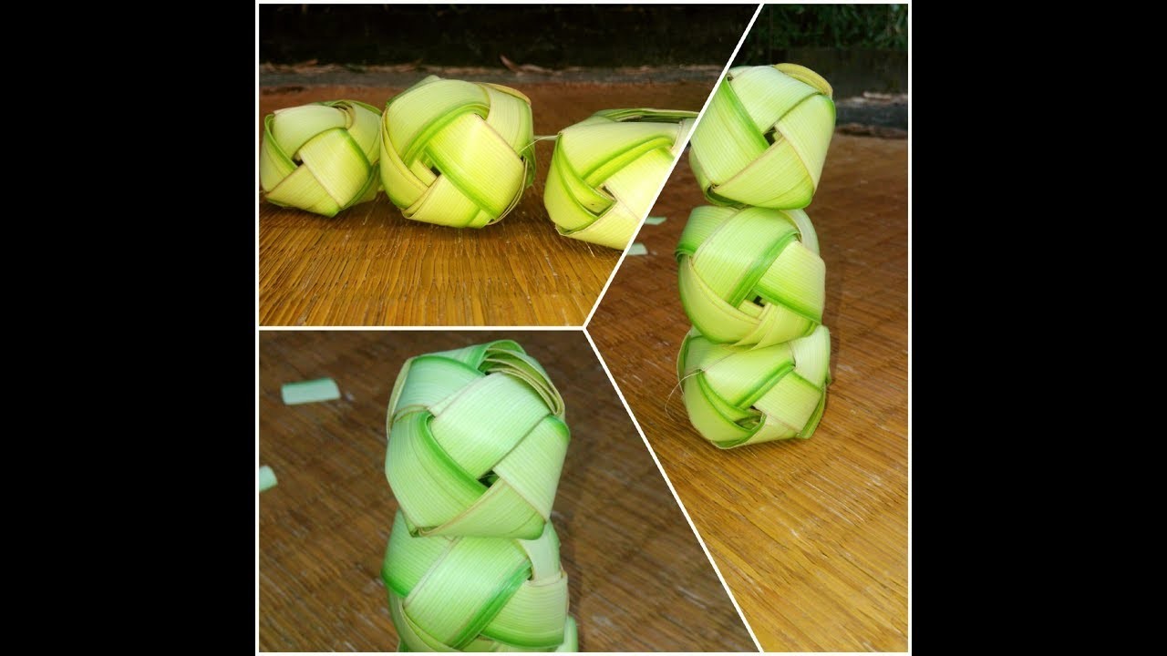 how-to-make-palm-ball-coconut-tree-leaf