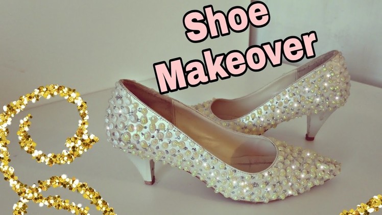 #Howtomake, #shoemakeover 
Shoe Makeover. Super Easy makeover for simple shoes :