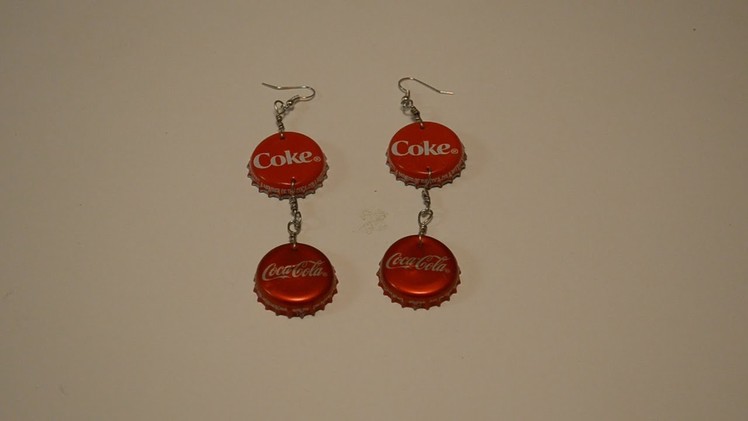 Jewelry Tutorials: Episode 20: Coca Cola Bottle Cap Earrings