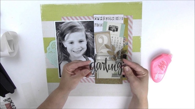 Just Ask Jen Adding a Pocket to a Scrapbooking Layout