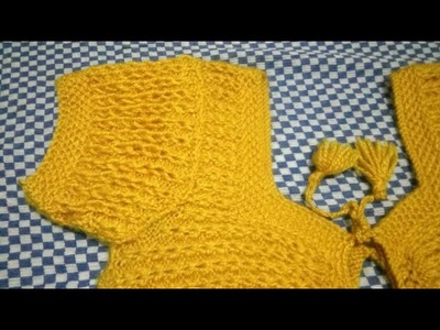 Knitted sleeves of woollen blouse part-5 # 2