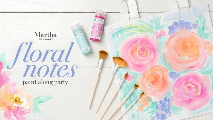 Learn to Paint: "Floral Notes" Paint Along Party!