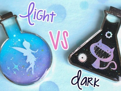 Light vs Dark UV Resin Charm